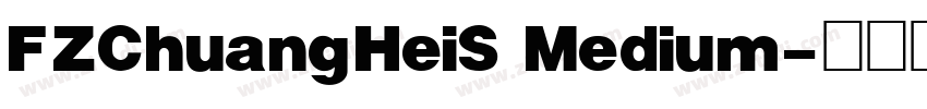 FZChuangHeiS Medium字体转换